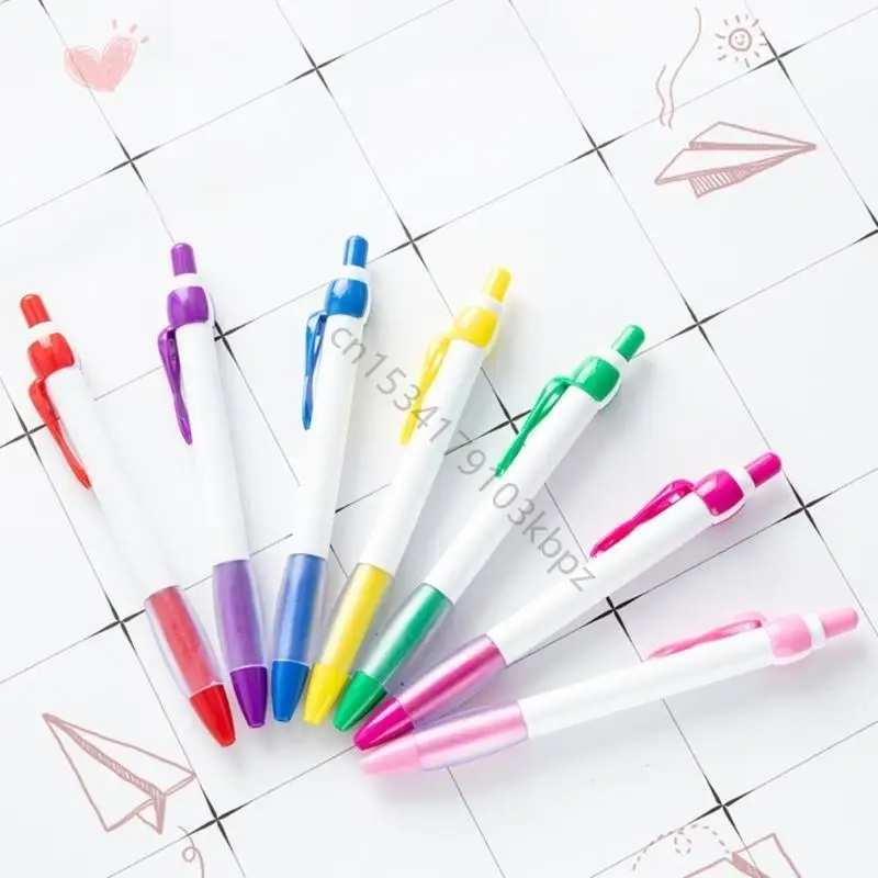 20Pcs 인식 리본 볼펜, 학생 간호사 사무실 직원 XX9A를위한 개폐식 볼펜 쓰기에 부드러운 1.0MM 팁