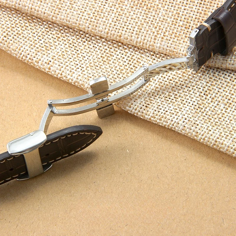 Premium Anti-Stain Easy-Clean Calfskin Leather Watch Strap