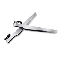 3 PCS Bevel Angle Eyebrow Clamps Make up Stainless Steel Tweezers Tool 1