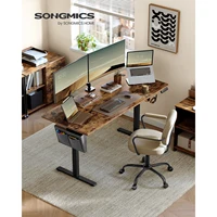 SONGMICS Height-Adjustable Electric Desk, 70 x 160 x (72-120), Adjustable Table, Memory Function for 4 Heights