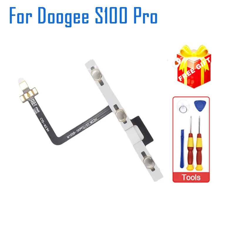 Nuovo Originale Doogee S100 Pro Power Volume Button Key Side Cable Flex Fpc Accessori Per Doogee S100 Pro Smart Phone