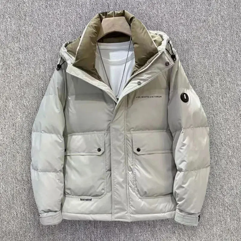 Fashion High-end Down Jacket Men's Down Jacket Short Thick White Duck Down Jacket Winter Trendy Men's Casual Jacket main image 1