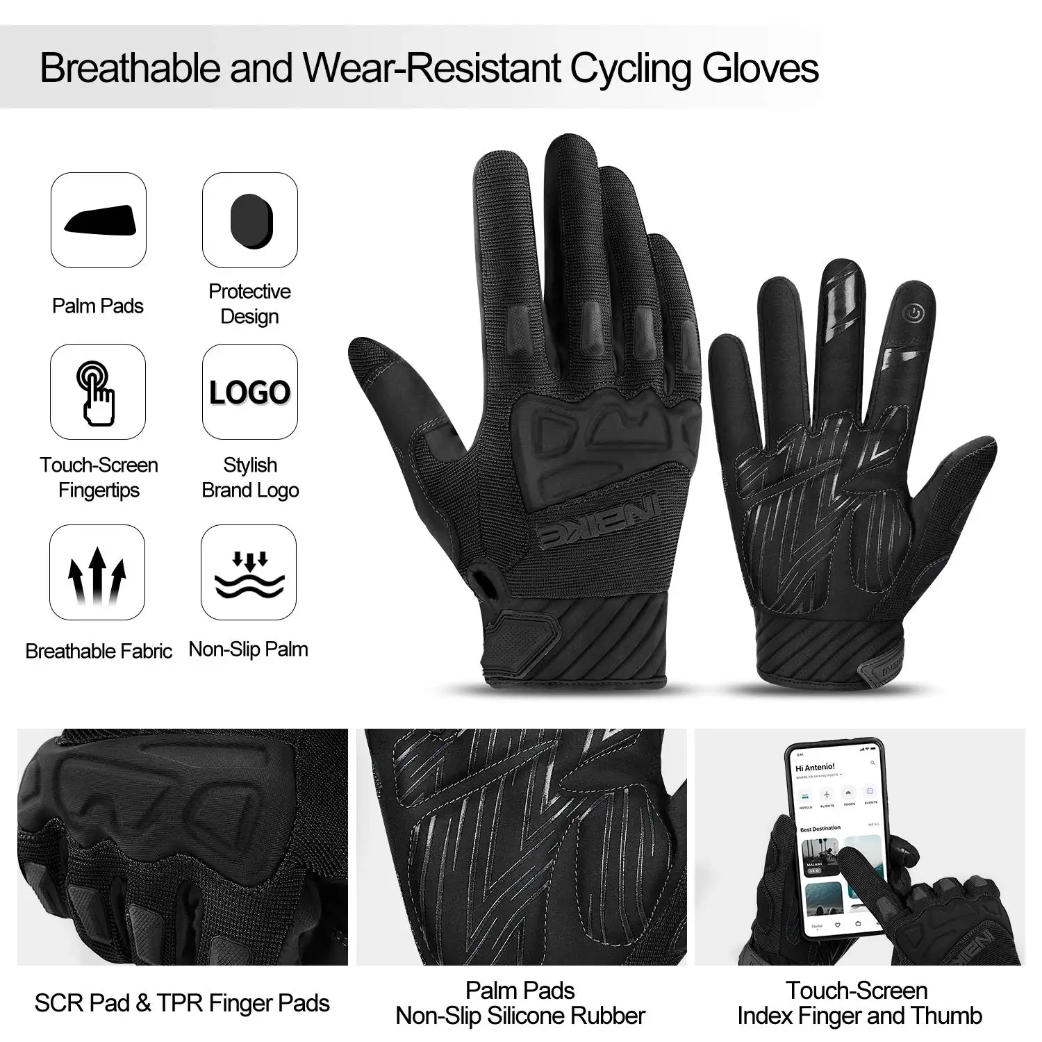 Inbike Amazon Mountain Bike Gloves INBIKE MTB Cycling Gloves Man