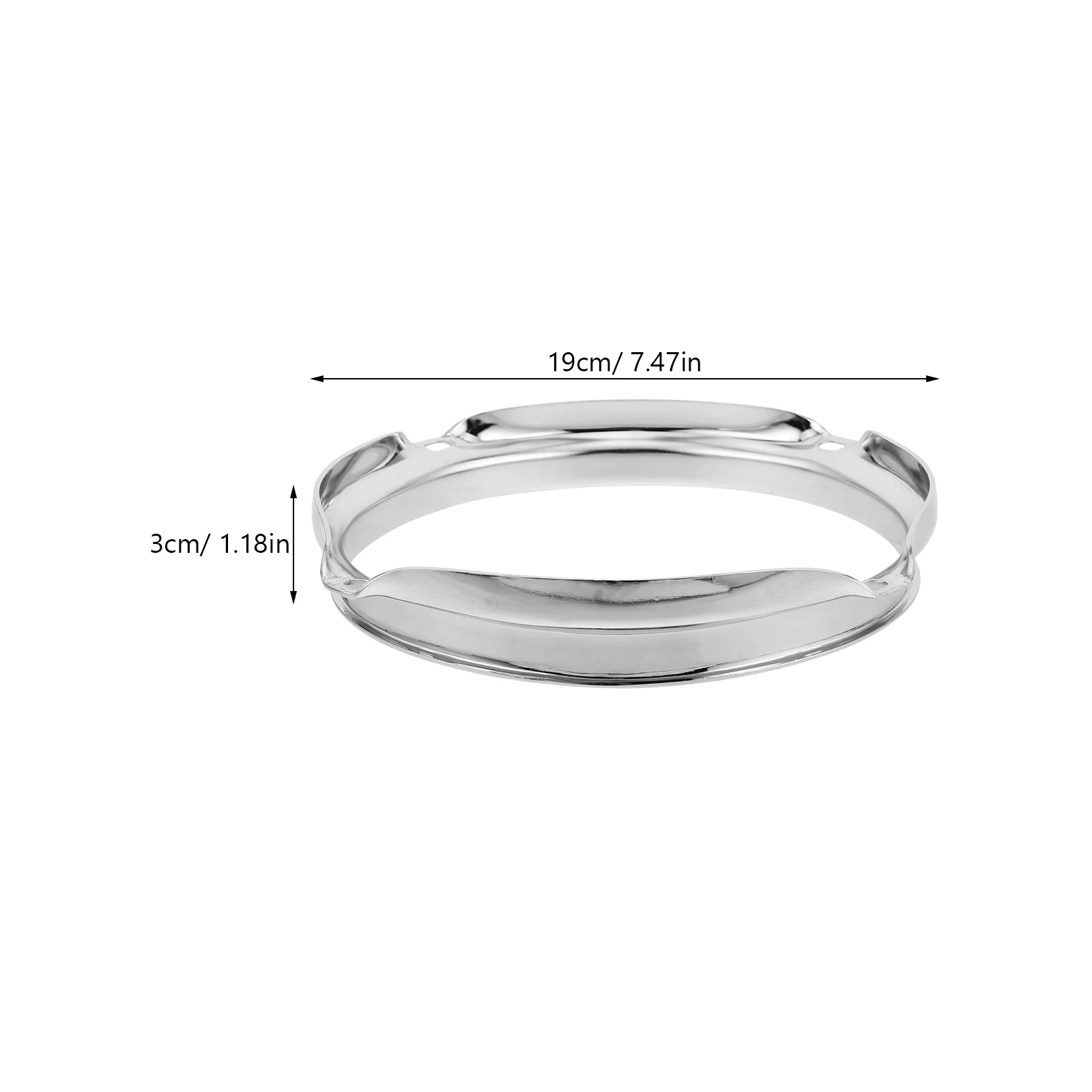 Drum Kit Accessories Bass Hoop Clamp Instrument Silver Metal Hoops for Crafting