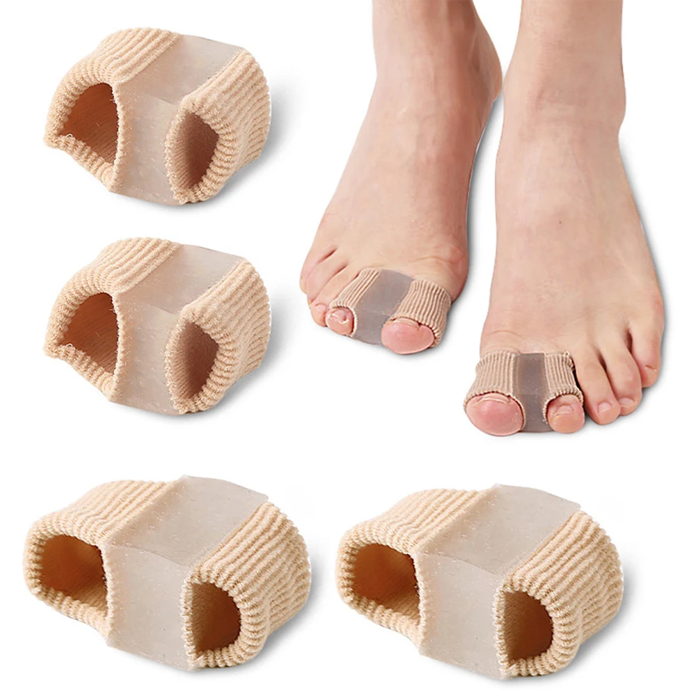 1pcs Toe Straightener With Gel Pad Elastic Foot Fingers Separators Reusable Bunion Corrector For Women Foot Care Product