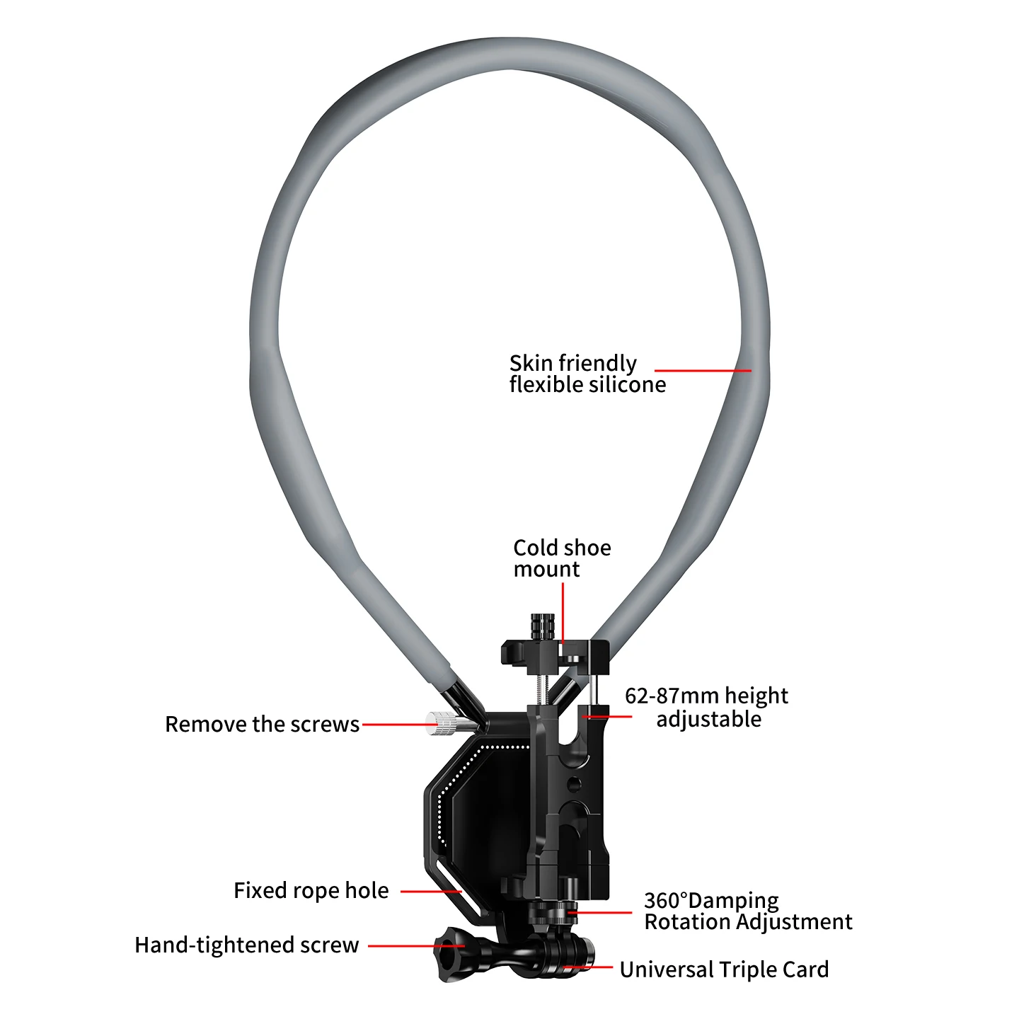 POV Brusthalsgurt Kamerahalterung Magnetische Schnellverschlusshalterung für GoPro 13 Insta360 X5 Go Ultra DJI Action Sport Radfahren – Detail 30