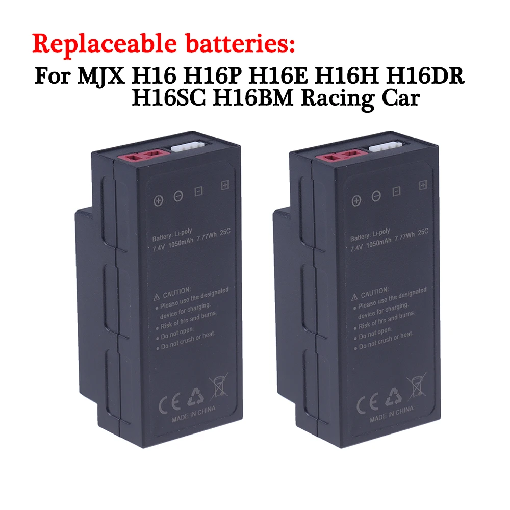 

7,4 В 1050 мАч 2S литиевая батарея для MJX H16 H16P H16E H16H H16DR H16SC H16BM RC высокоскоростной гоночный автомобиль запасные части батареи