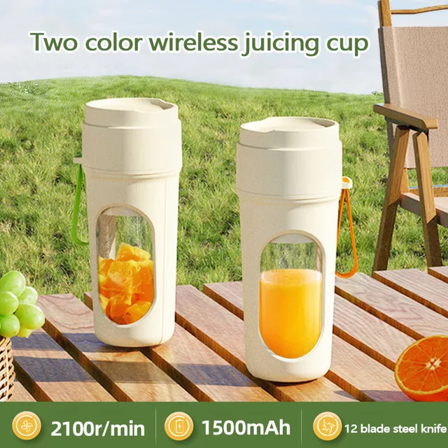 1pc Wireless Electric Juicer Cup - Portable Juicing Blender for Fresh Smoothies and Juice - Convenient Easy to Use Juice Cup 4