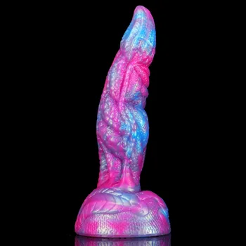 2022 Mixed color Animal Dildo Vaginal G-spot With Suction Cup Anal Plug Hand-free Huge Monster Dildo Female Sex Toys For Women 5