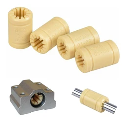 RJMP-01 Plastic Linear Bearings Bushing Ball Polymer Bearing Shaft 6mm 8mm 10mm 12mm for CNC 3D Printer