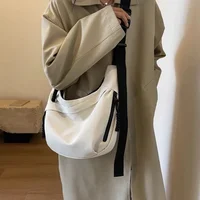 Nylon Hobos Crossbody Bags Solid Casual Zipper Women's Bags 2024 Fashion High Capacity Solid Color Single Shoulder Totes Bag - Image 3