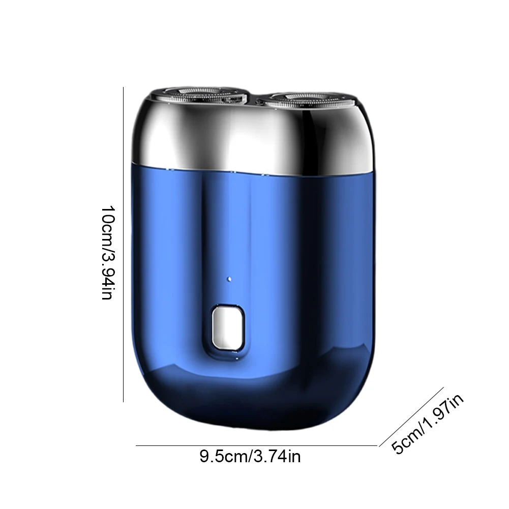 Mini Electric Shaver for Men Double Head Electric Razor Waterproof Pocket Razor Rechargeable Beard Trimmer Magnetic