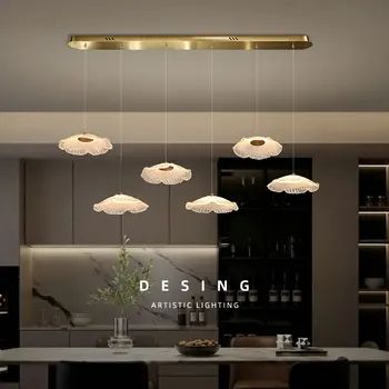 Modern Restaurant Ceiling Chandeliers Led Ceiling Pendant Lamp Villa Kitchen Island Suspension Chandelier Dining Room Chandelier 1