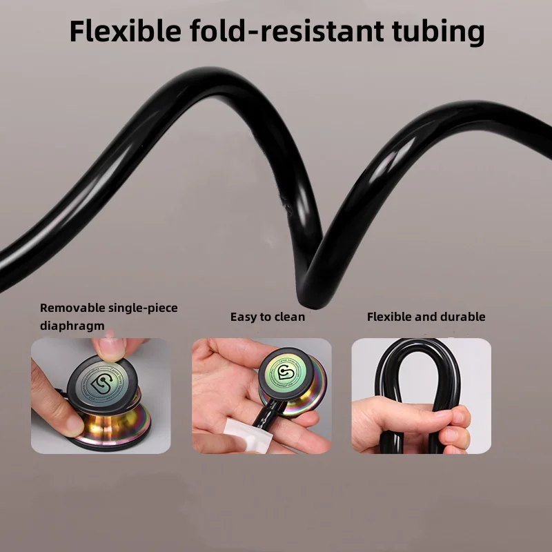 Medical Double Sided Stethoscope Professional Portable Cardiology Stethoscope Medical Equipment Nurse Doctor