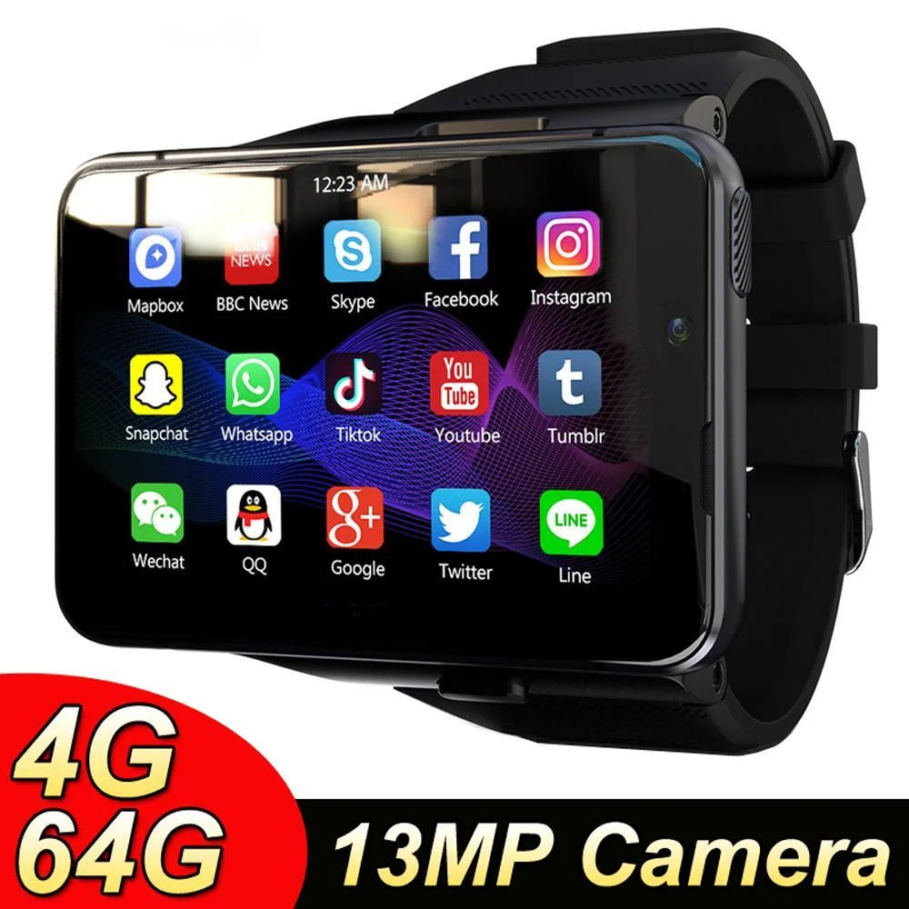 

Men 4G Smart Watch Detachable SIM Card 4GB RAM 64GB ROM 2300mAh Big Screen 2.88'' Dual Cameras Wi-Fi GPS Sports Smartwatch
