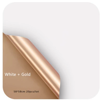 יוקרה זהב הפיך פרחוני גלישת נייר עמיד למים פרח הסדר סיטונאי 20 גיליונות