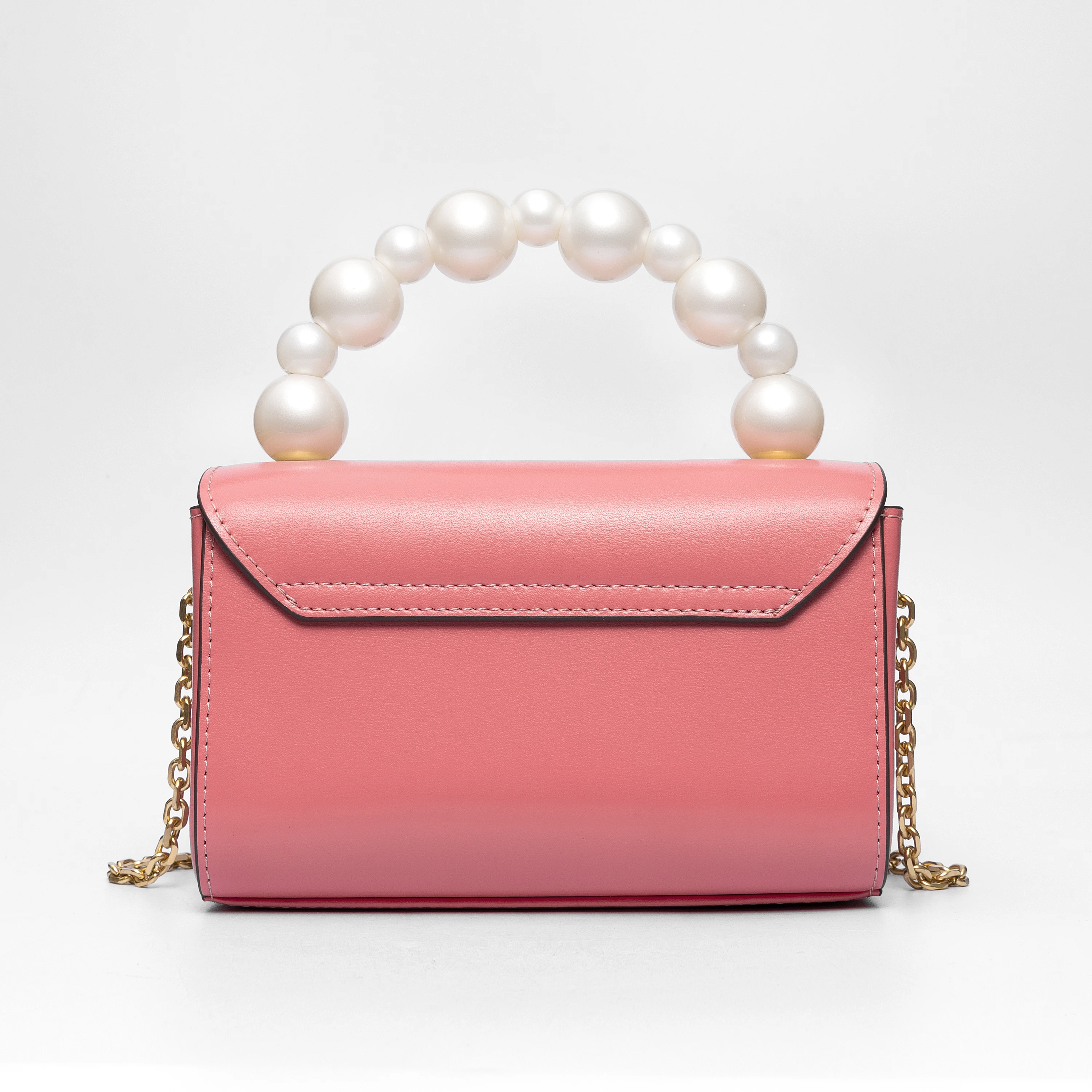 Lady Luxury Tote Bag Retro Tofu Small Square Beads Shoulder Bag Messenger Female Cowhide Leather Flap Handbag 2022