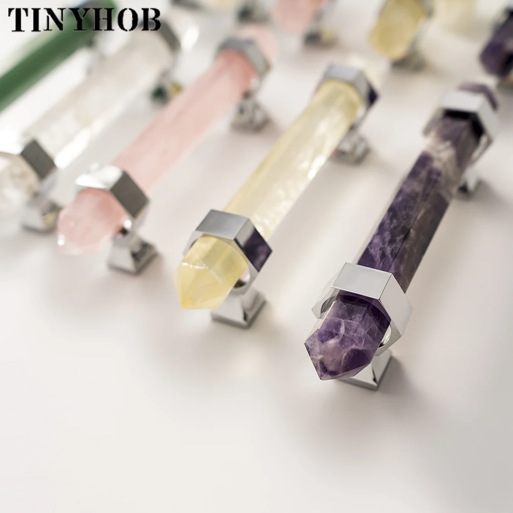 punho do cristal natural para mobilia 01