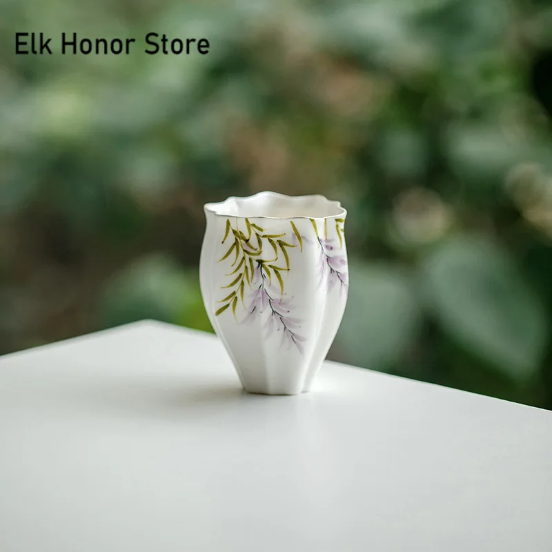 فنجان قهوة وستارية مرسومة ٦٠مل