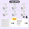 6 lights set white