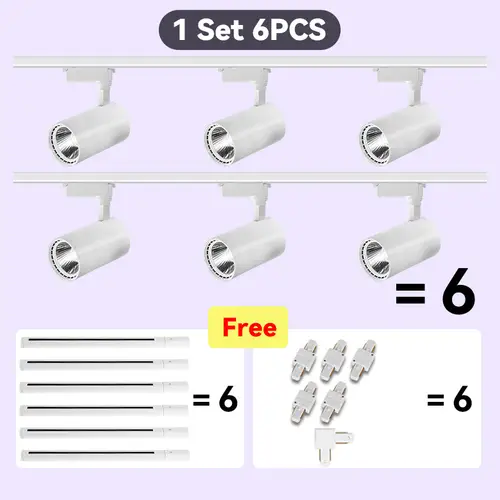 Led Track Light Set Ceiling Lamps Rail Lighting 220V Led Track Lamp Rail Light Spot Light Led Lights for Kitchen Shop Store Home - Image 23