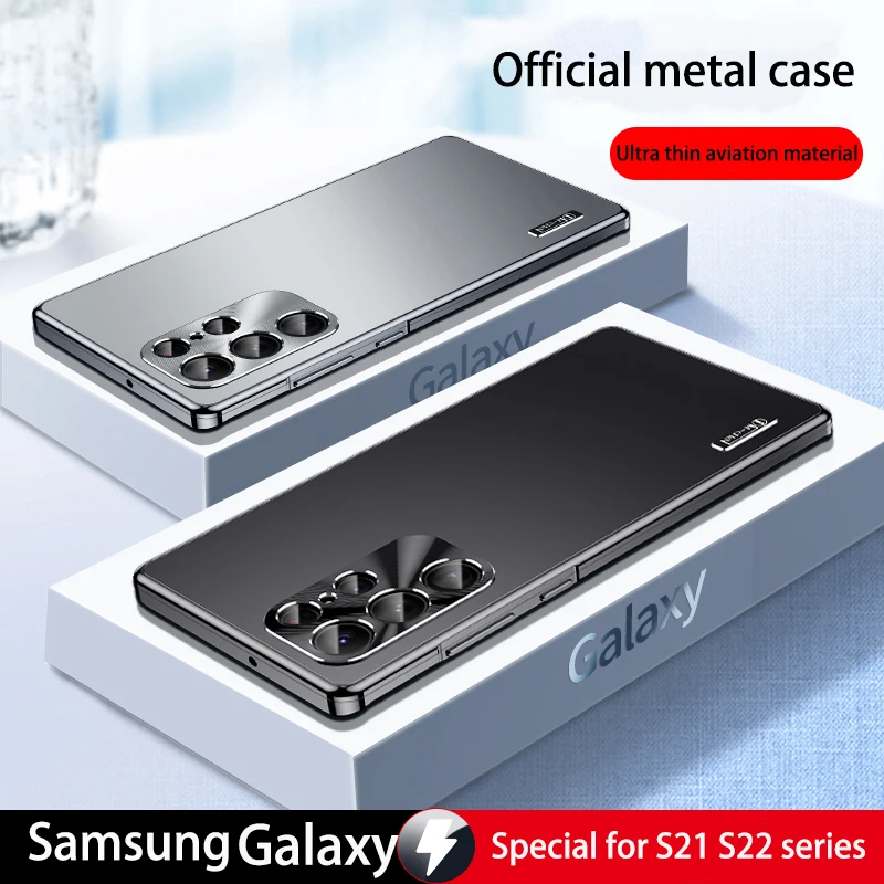 For Samsung Galaxy S22 Ultra S23 Ultra Case Metal Brand Rivet Design Phone  Case For Samsung GalaxyS23 Ultra GalaxyS22 Ultra Cover LV Pattern Casing