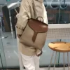 2024 Hit Color Design College Girl School Book Bag All-match Real Leather Women's Backpack High Quality Cowhide Shoulder Bag 3