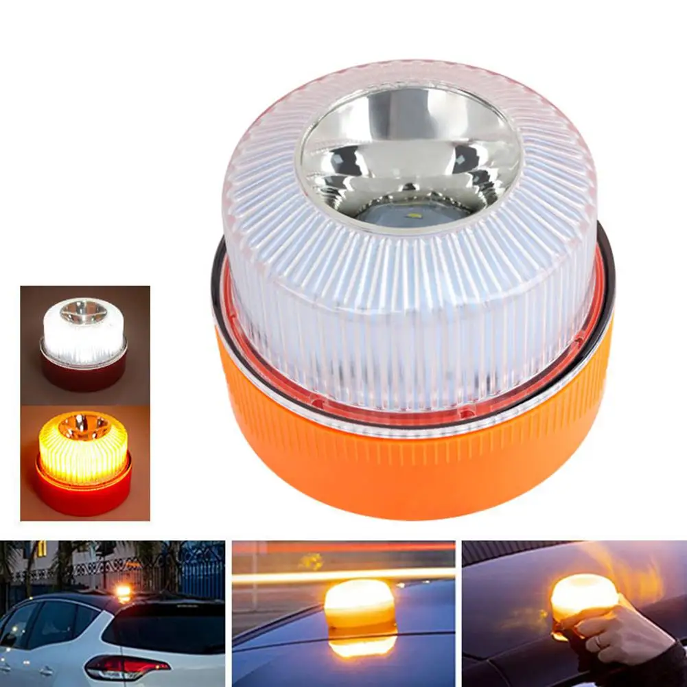 

Rechargeable LED Car Emergency Light Flashlight Magnetic Induction Strobe Light Road Accident Lamp Beacon Safety Accessory