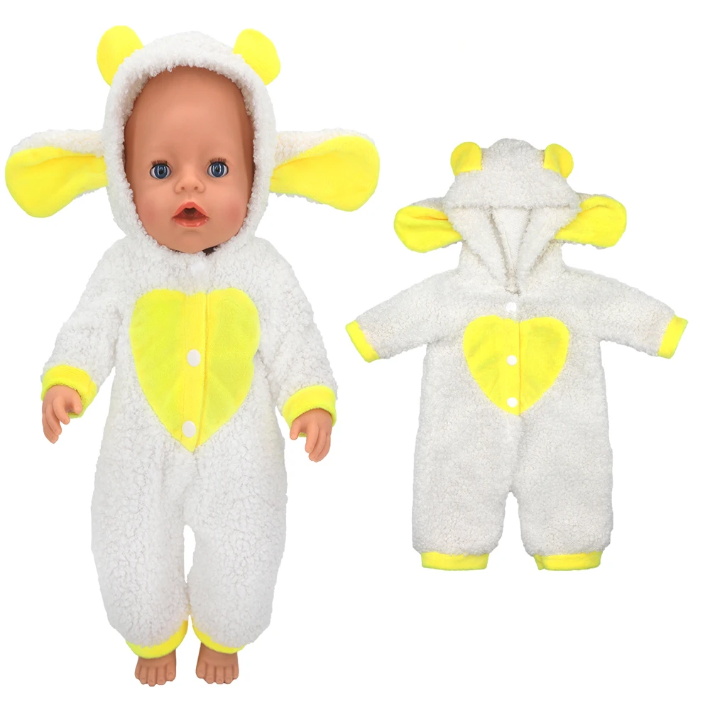 

New Born Baby Doll Clothes Hooded Sweater for 18" Girl Doll Jacket Toys Doll Outfits