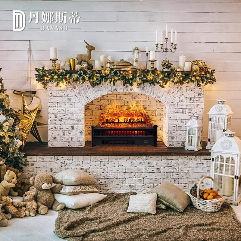 Mobile Electric Fireplace Simulation Flame Home Heater Decoration New American Charcoal Basin Fireplace Core Homestay Villa 3