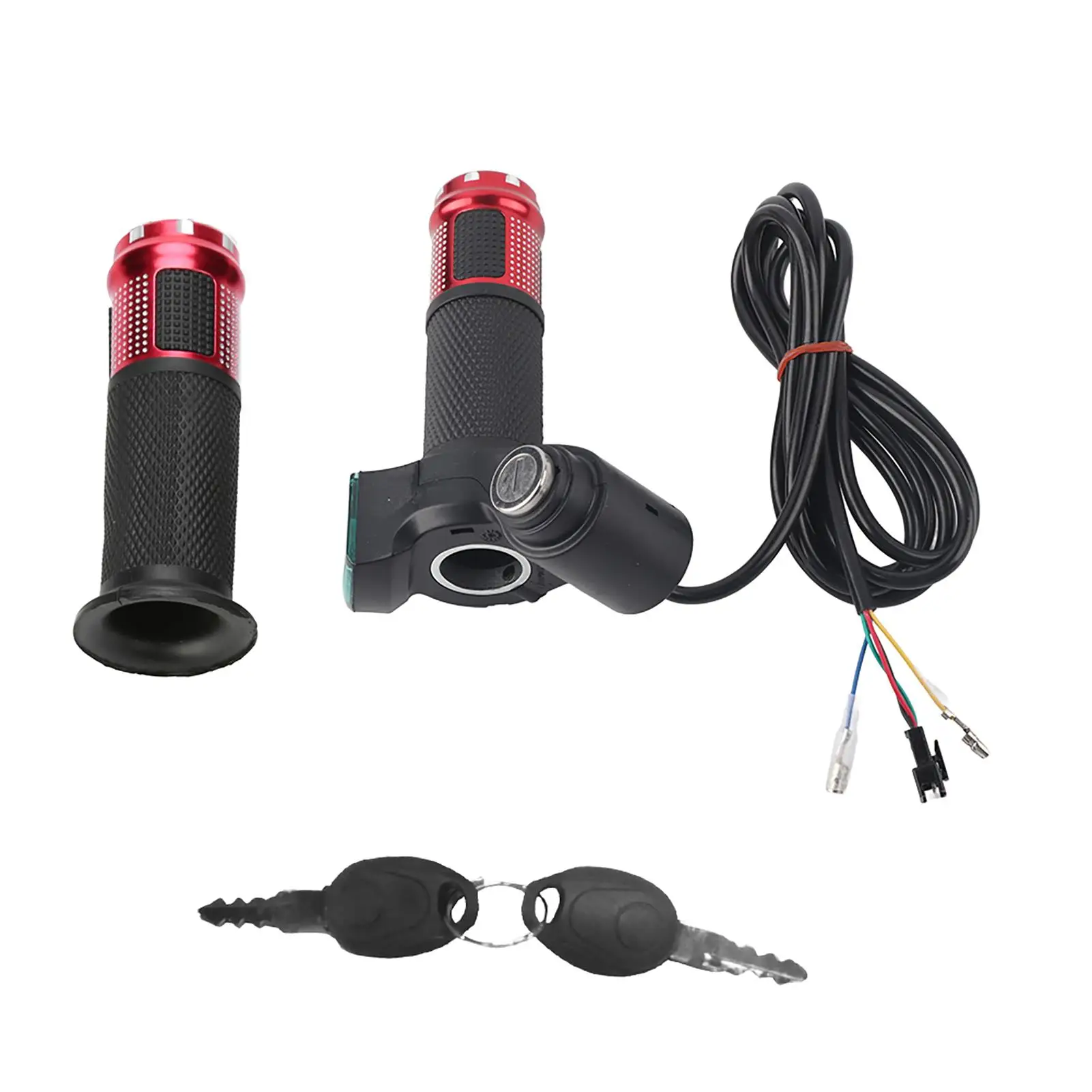 

LED Display For Electric Bike Throttle Grips with Key Knock