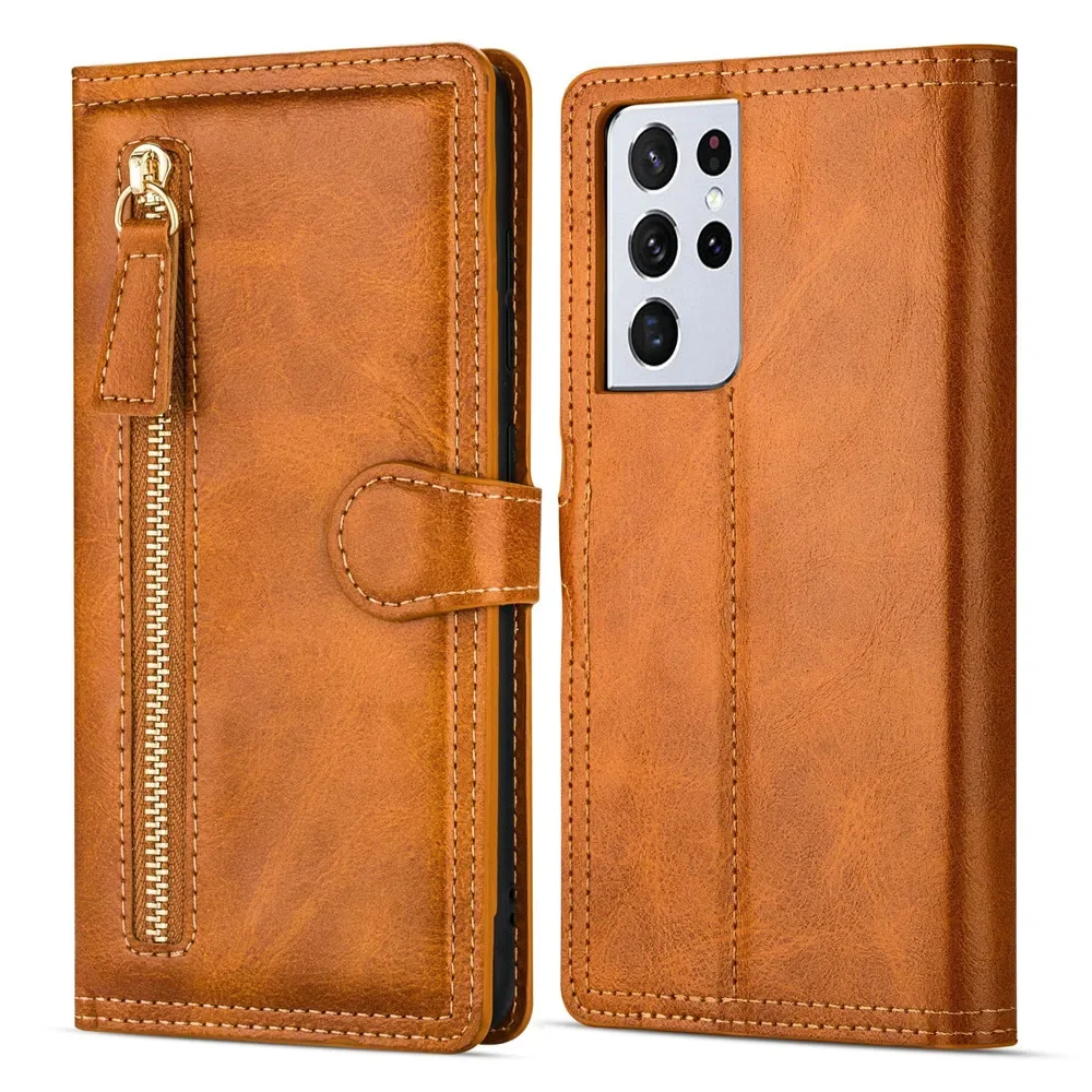 

Кожаный чехол-книжка для Samsung Galaxy S21 Ultra S22 Ultra S21 Plus FE S21 +