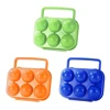 6-Grid Camping Egg Box Shockproof Egg Protection Boxes Dropproof Portable Egg Container Non-slip with Handle for Kitchen 1