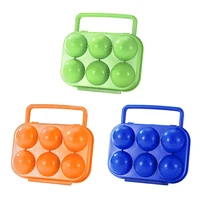 6-Grid Camping Egg Box Shockproof Egg Protection Boxes Dropproof Portable Egg Container Non-slip with Handle for Kitchen 1