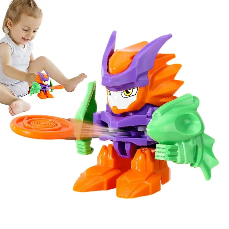 

STEM Robot Toy Carrot Warrior Robot Playset Educational Toy Robot Educational Toy Warrior Model Children's Toys Robot Building