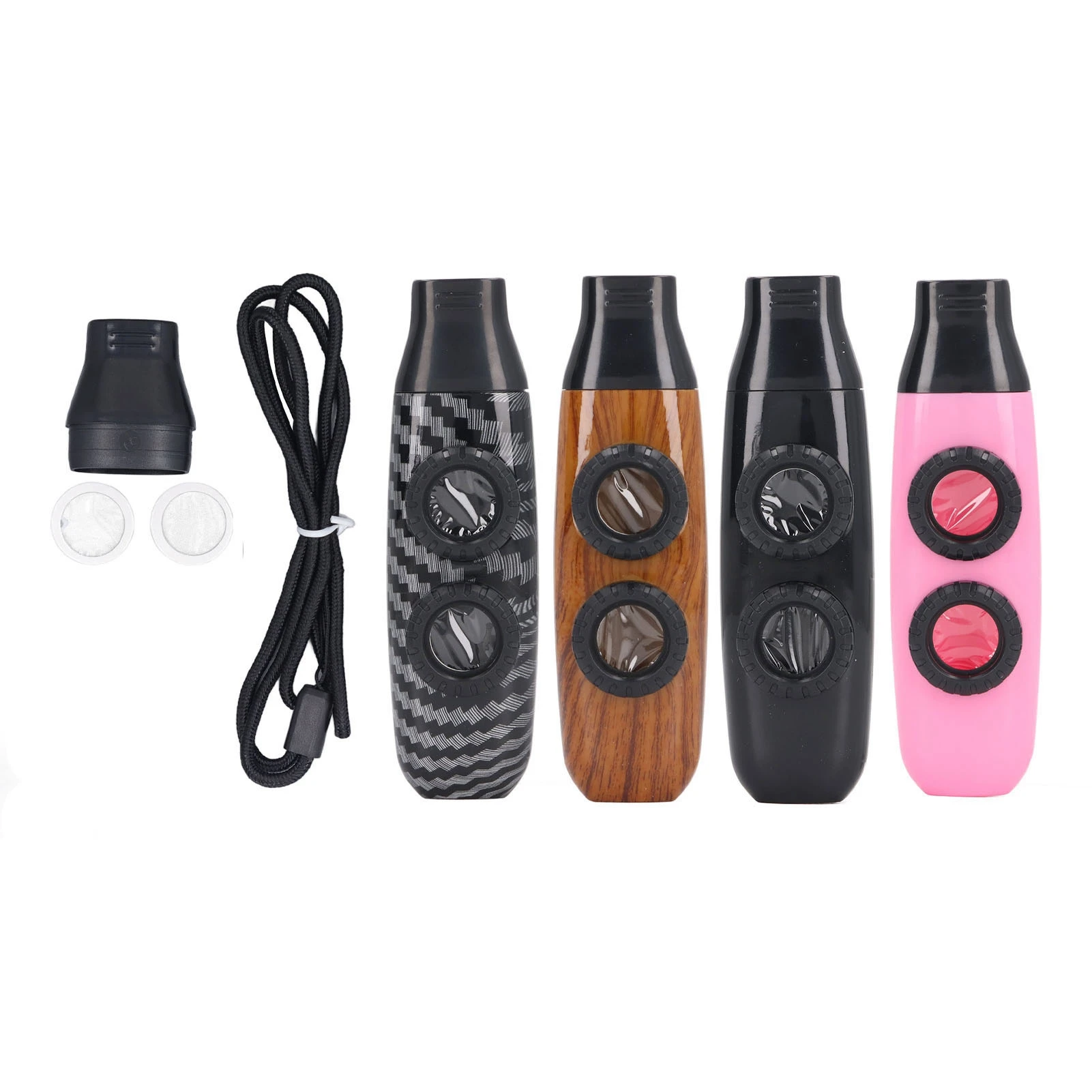 Kazoo Flute with Diaphragm Kazoo Flute Dual Hole Flute Adjustable Musical Wind Instrument With Diaphragm For Playing Performance