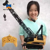 Huina 572 1:14 Rc Crane Crawler Alloy Tractor Truck Car Remote Control 15Ch Engineering Car 2.4Ghz Vehicle Rc Toys for Children 1