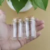 12 pcs/lot 25*37*60mm 40ml Small Glass Bottle Stopper Storage Jar Spice Bottle Containers tiny jars Vials Cork Bottle 1