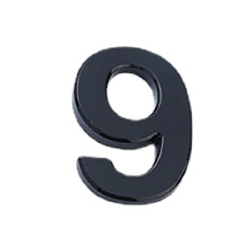 Door Signs Number Plate 10cm Bronze Digital Hotel Door Number Plate For Hotel Room Number Electroplated Wire Drawing Spot Adhesive Backing