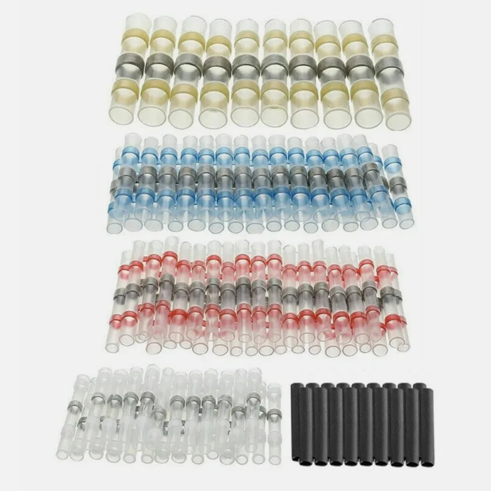 600-teiliges Schrumpf-Stoßverbinder-Set, Dichtungsteil, wasserdichter Schrumpfverbinder, Isolierung, Drahtklemme, Schweißwerkzeug – Detail 2