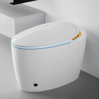Unique Smart Toilet with Bidet Built In, Intelligent One Piece Toilet For Modern Bathroom, Auto Open/Close Seat, Foot Sensor 1