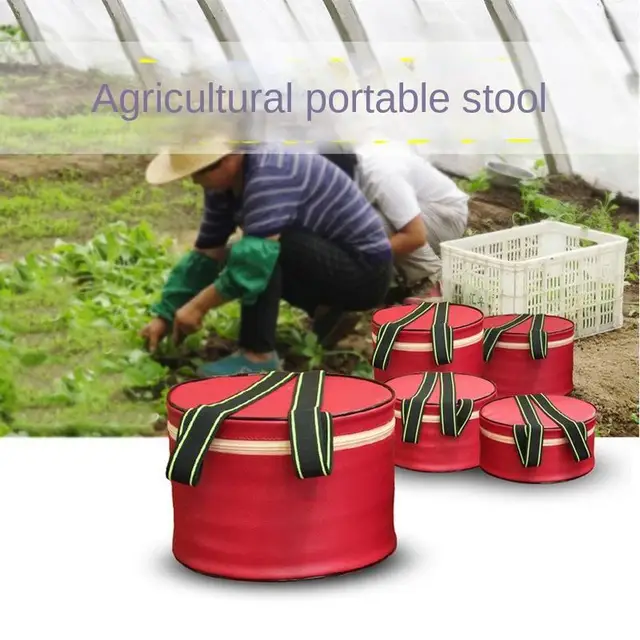 1Pc 24X25Cm Foam Stool Greenhouse Portable Working Small Stool Garden Farm Picking Strawberry Digging Garlic Squat PU Stool