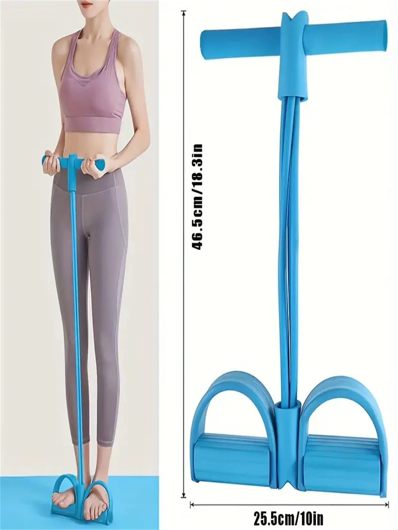 Yoga resistance bands Slim & Tone Your Entire Body with Pedal Resistance Bands-Yoga Equipment for Abdomen Waist Arm & Leg Stretching!