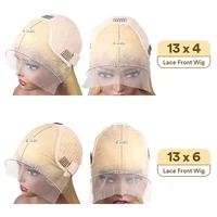 Perruque Lace Frontal Wig Body Wave brésilienne naturelle, cheveux blond miel 613 HD, 13x6, 36 pouces, densité 200, 13x4, pour femmes 6