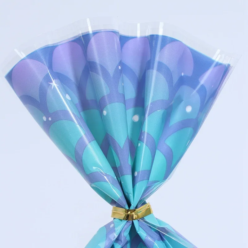 Mermaid Party Supplies 50pcs Mermaid Tail Gift Bag set for Guest Girl Birthday
