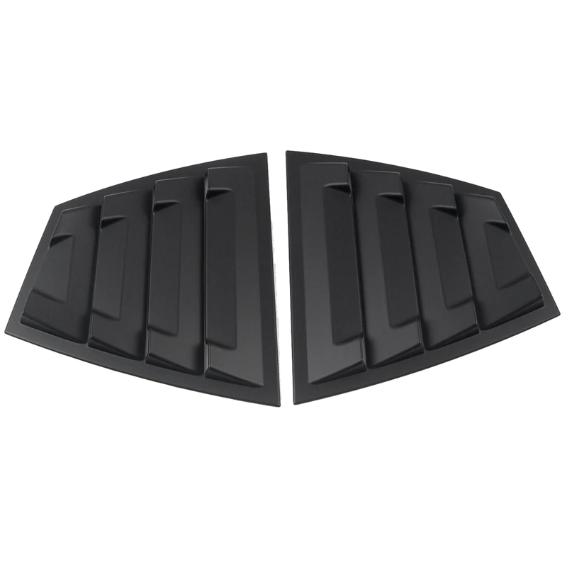

Matte Black Rear Side Vent Quarter Window Louver Shutter Cover Trim Replacement Accessories For Subaru WRX /WRX STI 2015-2021
