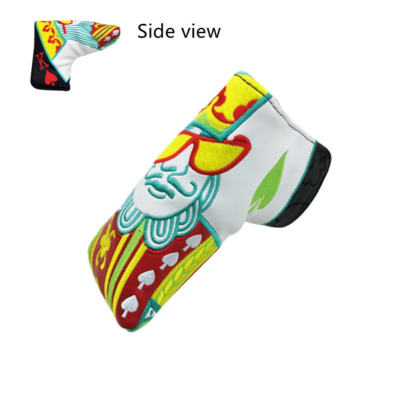 Golf Putter Cover Magnetic Closure PU Leather Golf Putter Headcover Accessories Club Head Cover