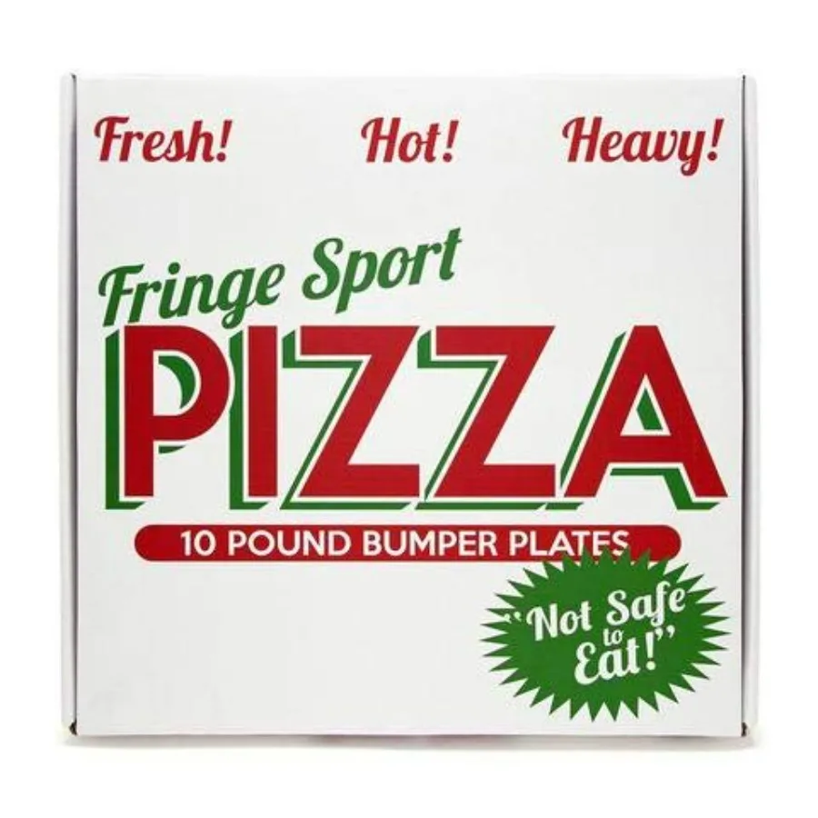 Fringe Sport 10lb Pair Pizza Bumper Plates (Pairs) / Weightlifting Plates/Gift Idea for Athletes and Lifters
