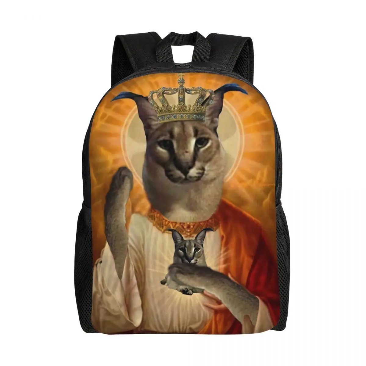 

Большой дорожный рюкзак с принтом Иисуса св. Мема, школьный ранец для учеников колледжа для мужчин и женщин