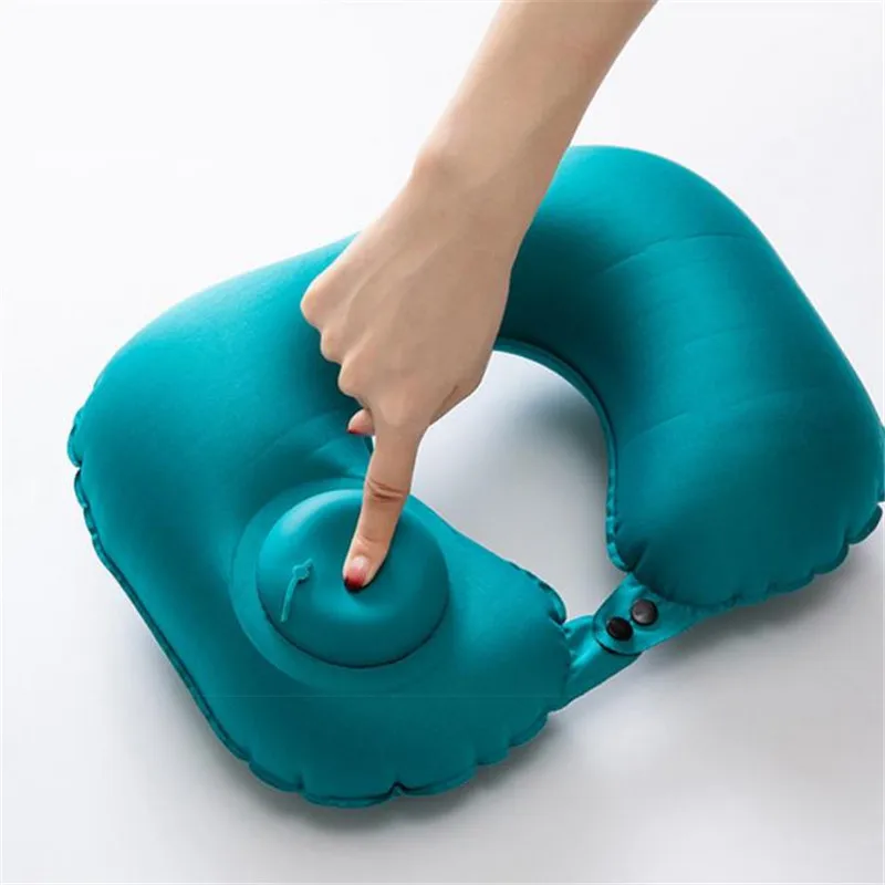 Oreiller de Voyage Gonflable Coussin de Cou pour Avion - Oreillers de
